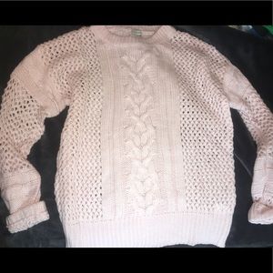 Light Pink Cable Knight Sweater🌸💓